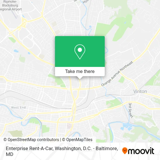 Enterprise Rent-A-Car map