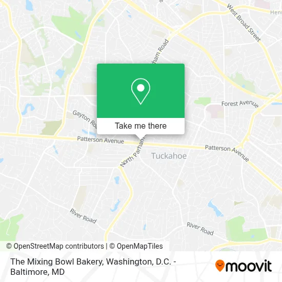 The Mixing Bowl Bakery map