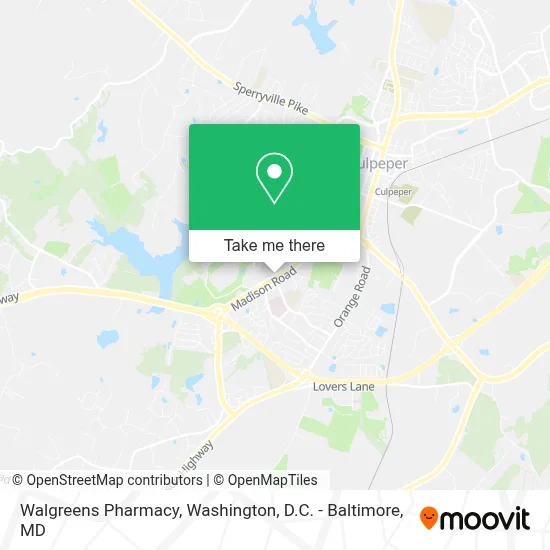 Walgreens Pharmacy map