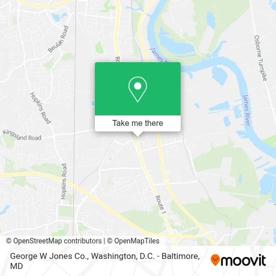 George W Jones Co. map