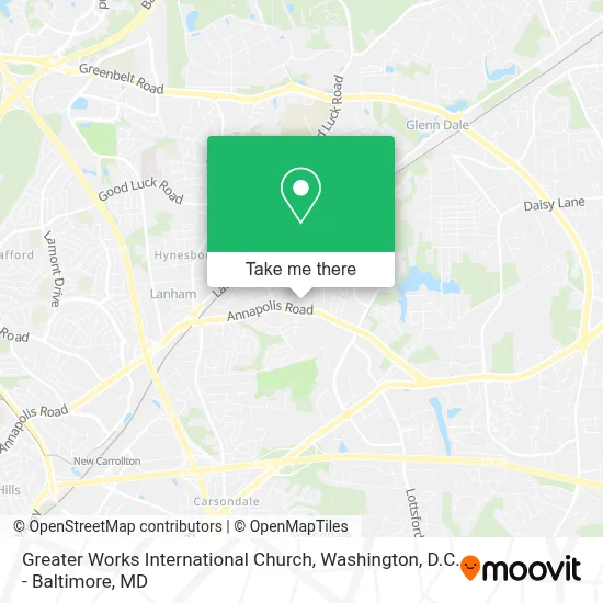 Greater Works International Church map