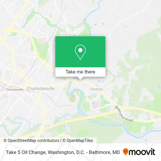 Take 5 Oil Change map