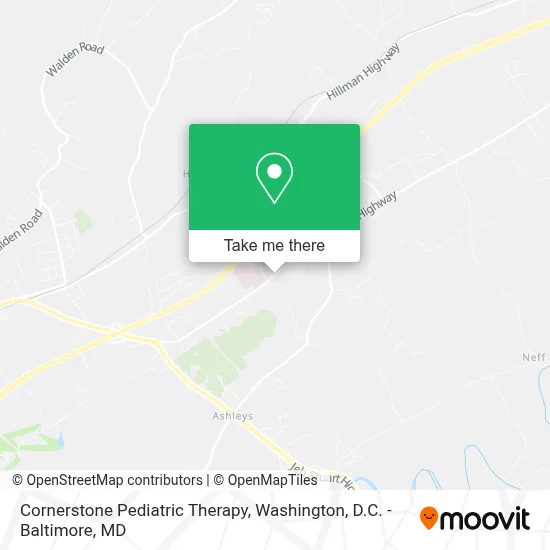 Cornerstone Pediatric Therapy map
