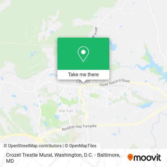 Crozet Trestle Mural map