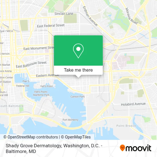 Shady Grove Dermatology map