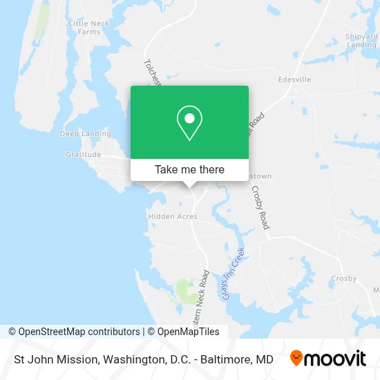 St John Mission map