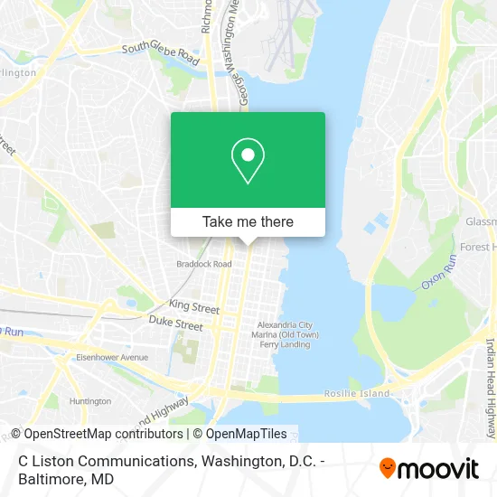 C Liston Communications map
