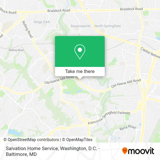 Salvation Home Service map