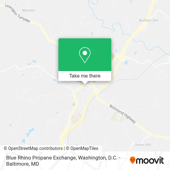 Blue Rhino Propane Exchange map