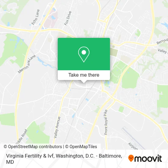 Virginia Fertility & Ivf map