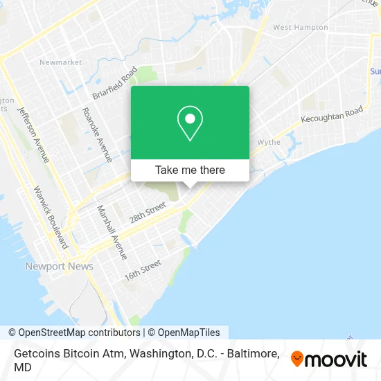 Getcoins Bitcoin Atm map