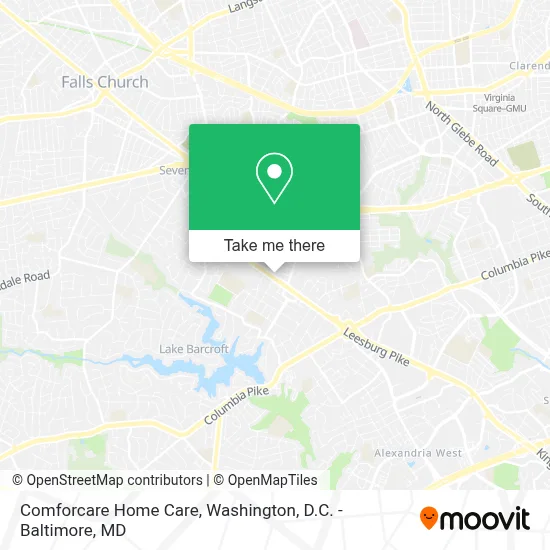 Comforcare Home Care map