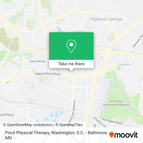 Pivot Physical Therapy map