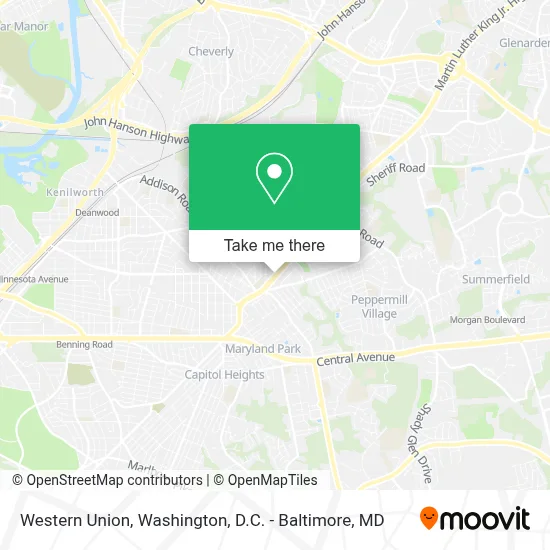 Western Union map