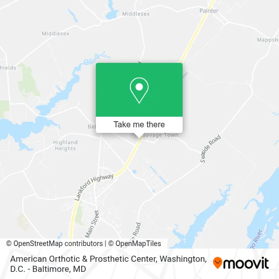 American Orthotic & Prosthetic Center map