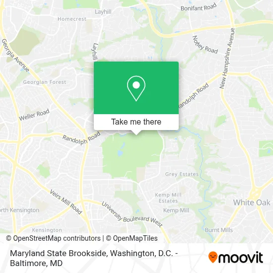 Maryland State Brookside map