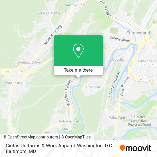 Cintas Uniforms & Work Apparel map