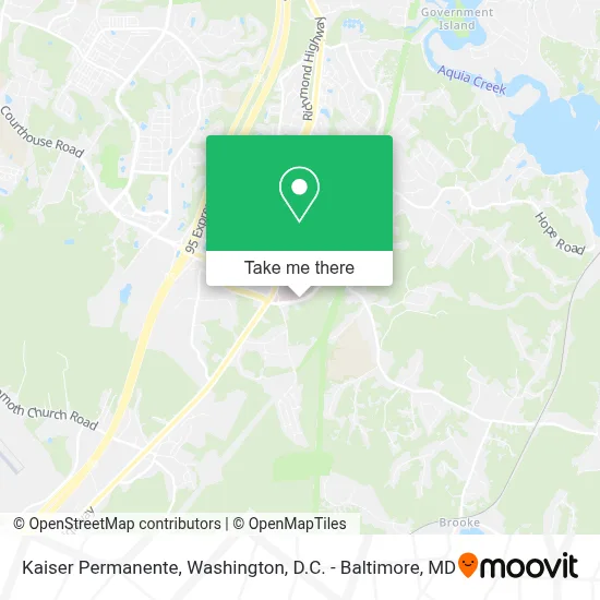 Kaiser Permanente map