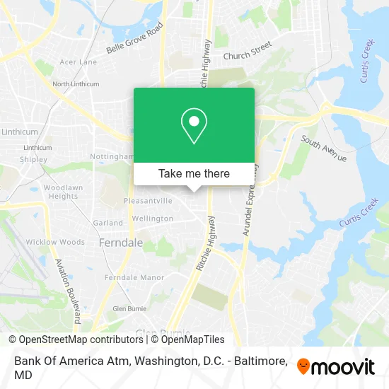 Bank Of America Atm map
