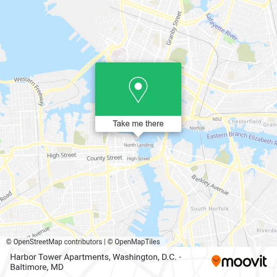 Harbor Tower Apartments map