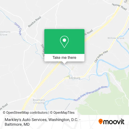 Markley's Auto Services map