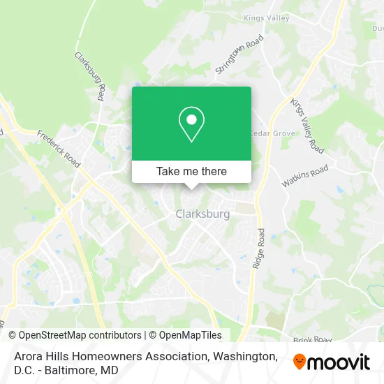 Arora Hills Homeowners Association map