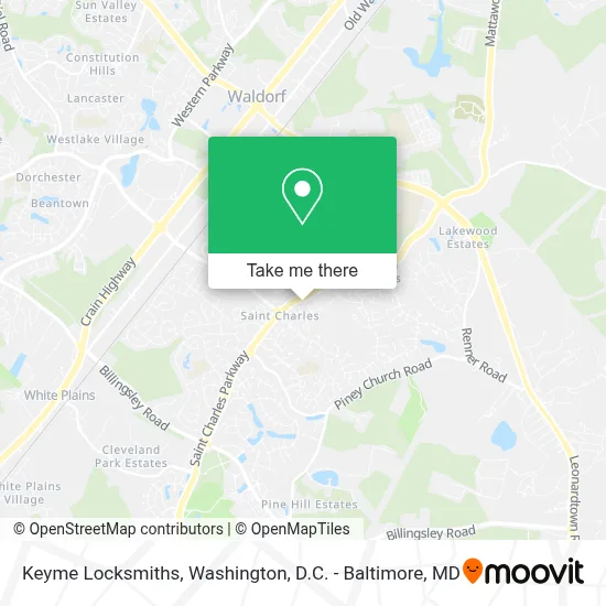 Keyme Locksmiths map