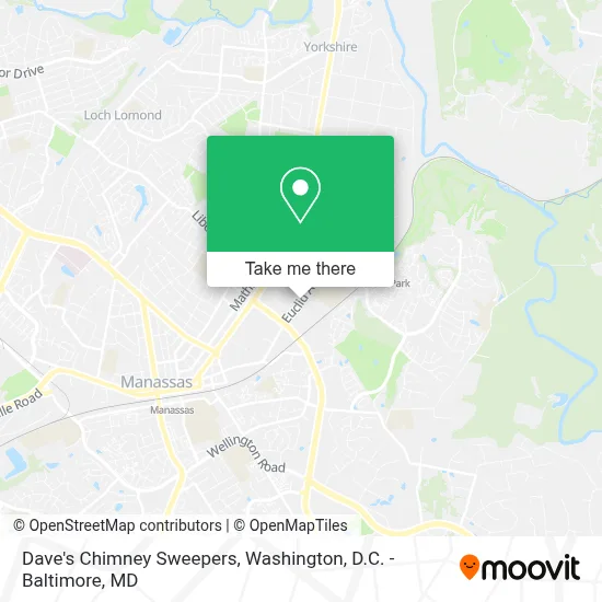 Dave's Chimney Sweepers map