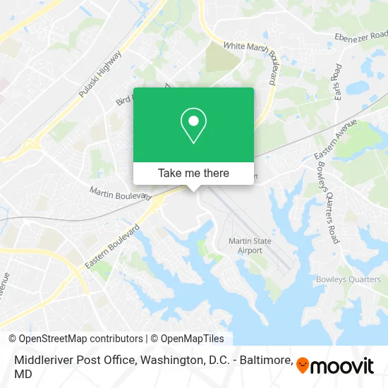 Middleriver Post Office map