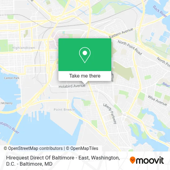 Hirequest Direct Of Baltimore - East map