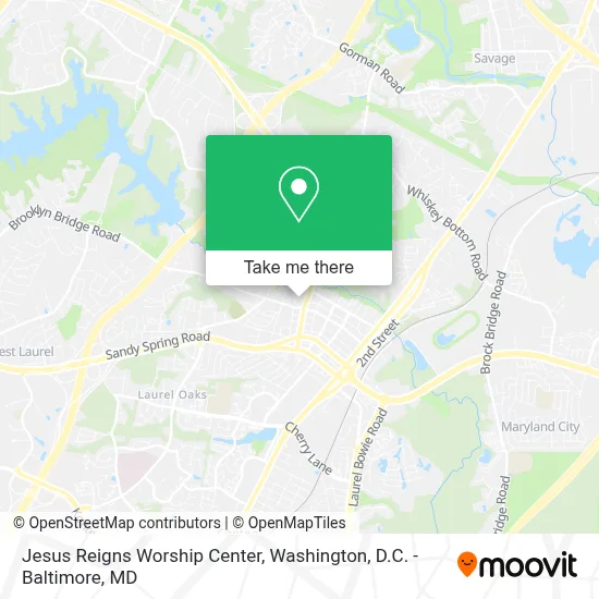 Jesus Reigns Worship Center map