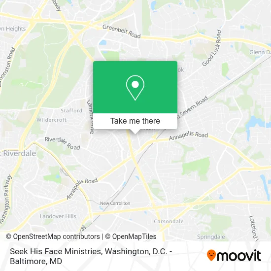 Seek His Face Ministries map