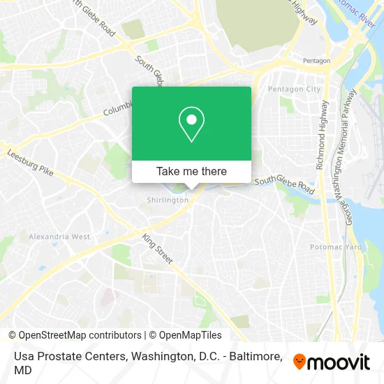 Usa Prostate Centers map
