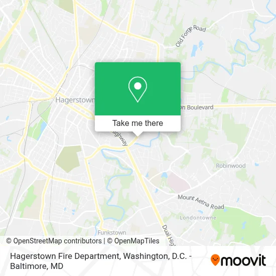 Hagerstown Fire Department map