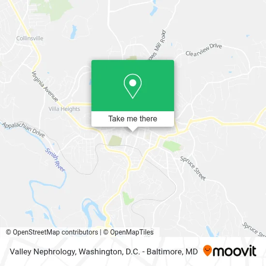 Valley Nephrology map