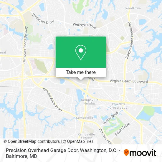 Precision Overhead Garage Door map