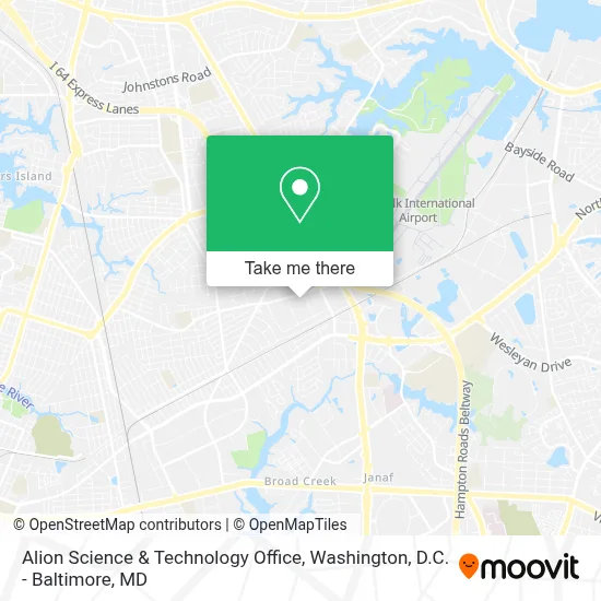 Alion Science & Technology Office map