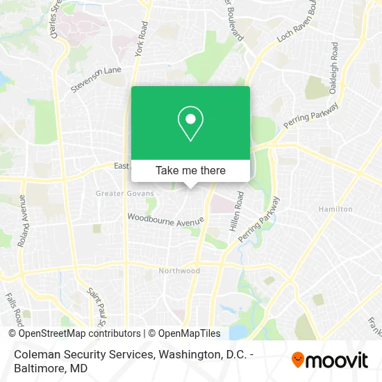 Coleman Security Services map