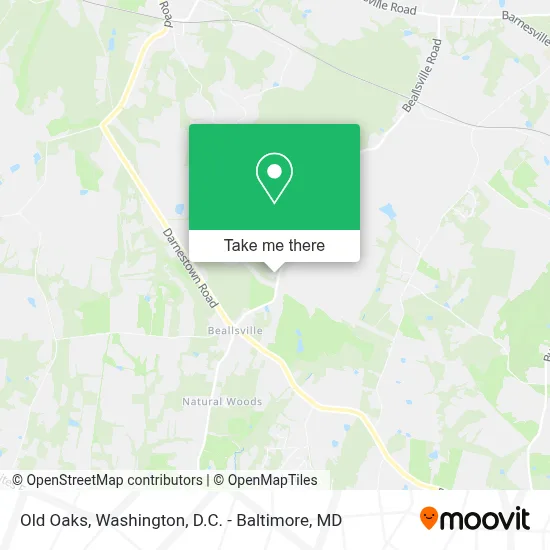 Old Oaks map