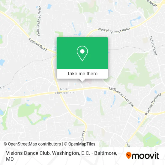 Visions Dance Club map