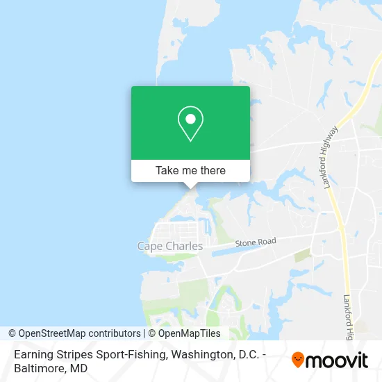 Earning Stripes Sport-Fishing map