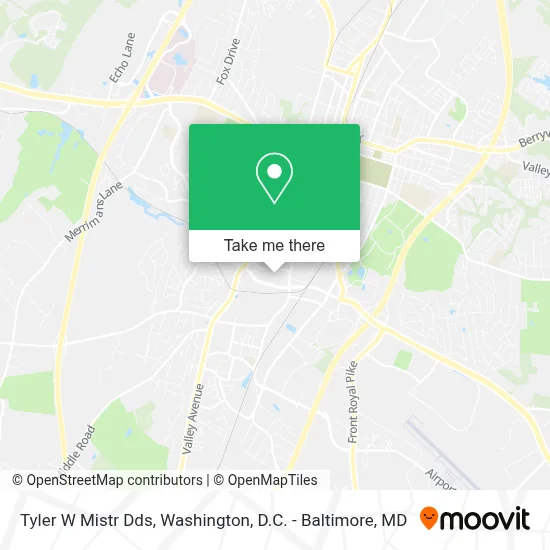 Tyler W Mistr Dds map