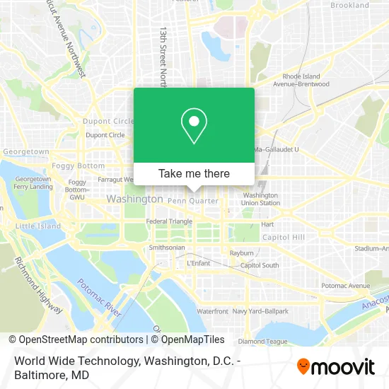 World Wide Technology map