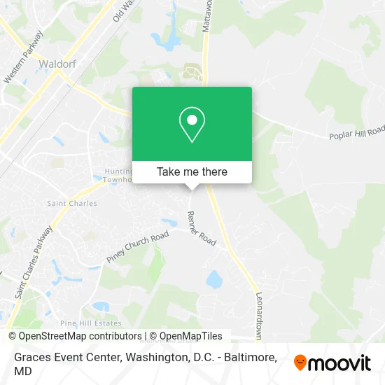 Graces Event Center map
