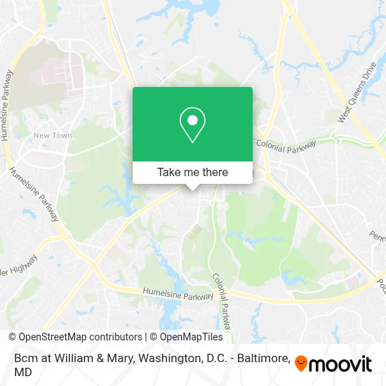 Bcm at William & Mary map