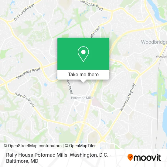 Rally House Potomac Mills map