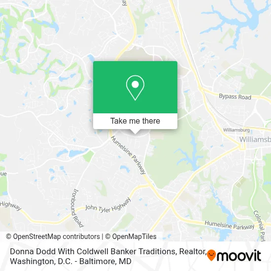 Donna Dodd With Coldwell Banker Traditions, Realtor map