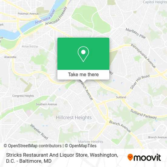 Stricks Restaurant And Liquor Store map