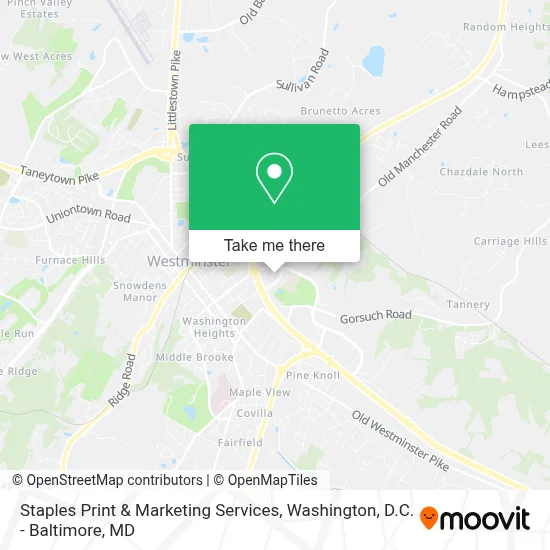 Staples Print & Marketing Services map