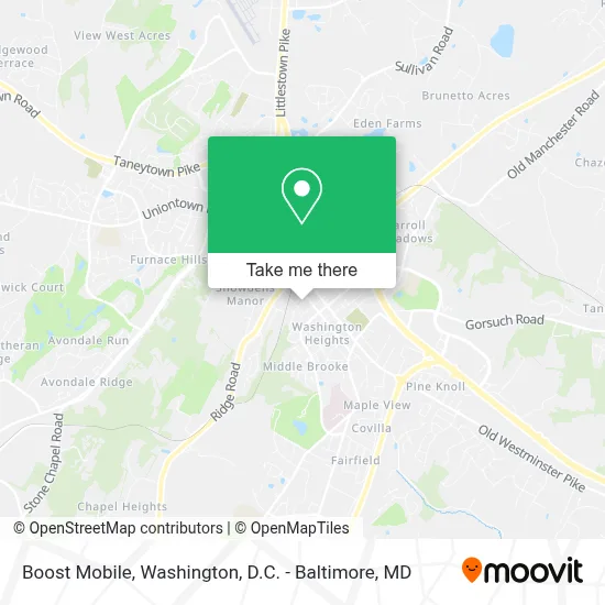 Boost Mobile map